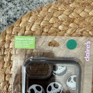 Claire's Black and White Skull iPhone Case